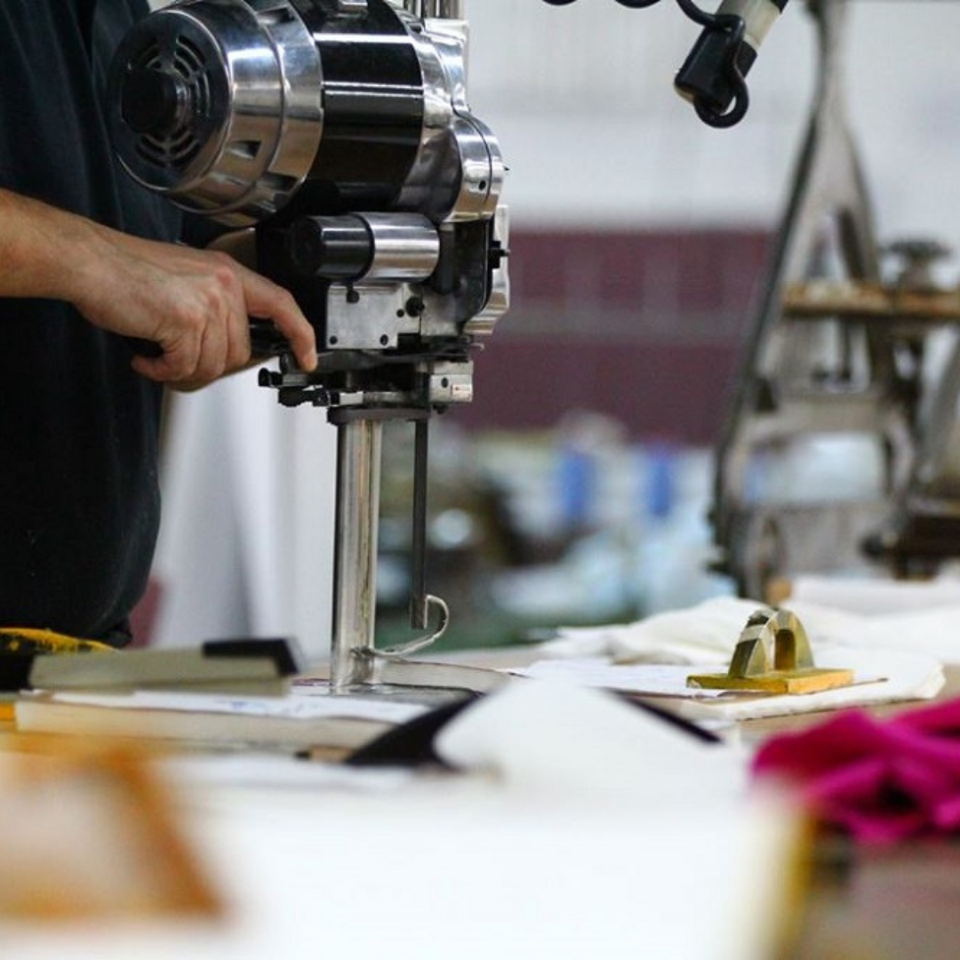 Manufacturing clothes. Garment Factory. Sewing Machine Factory. Clothing Production.